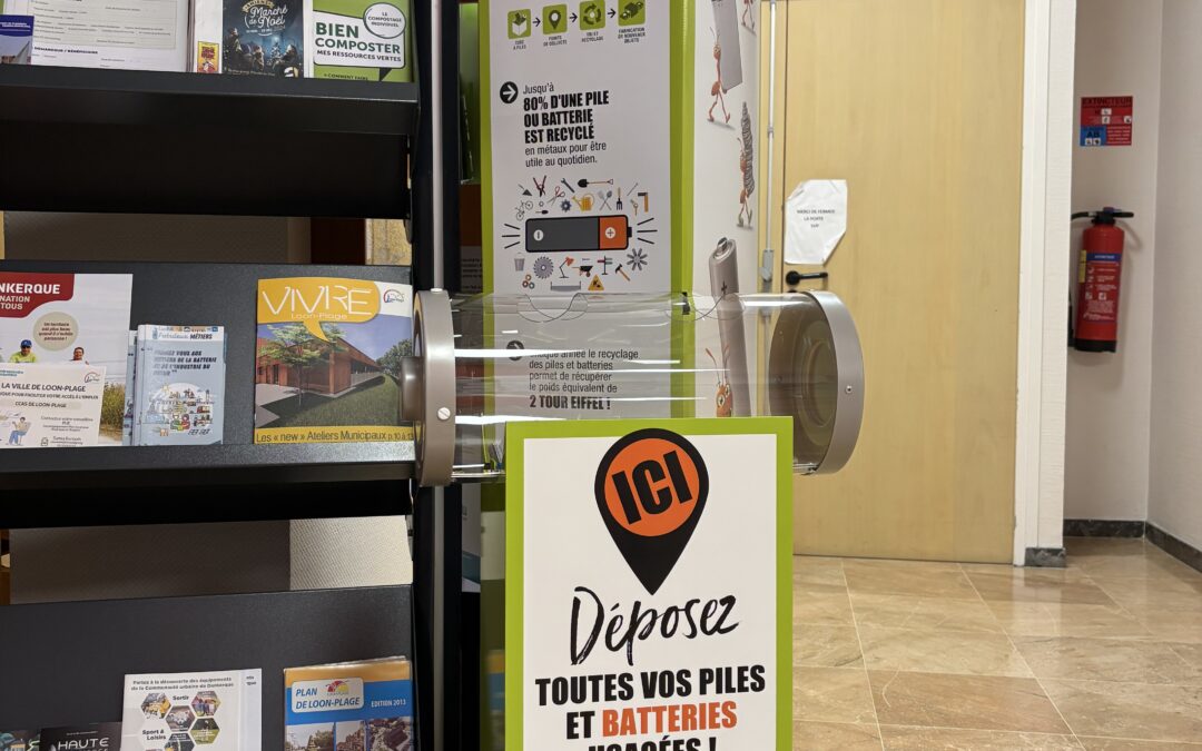 Borne de collectes de piles et batteries