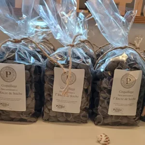 Pates coquillage à l'encre de seiche