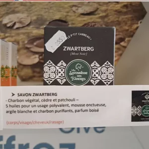 Savon charbon végétal