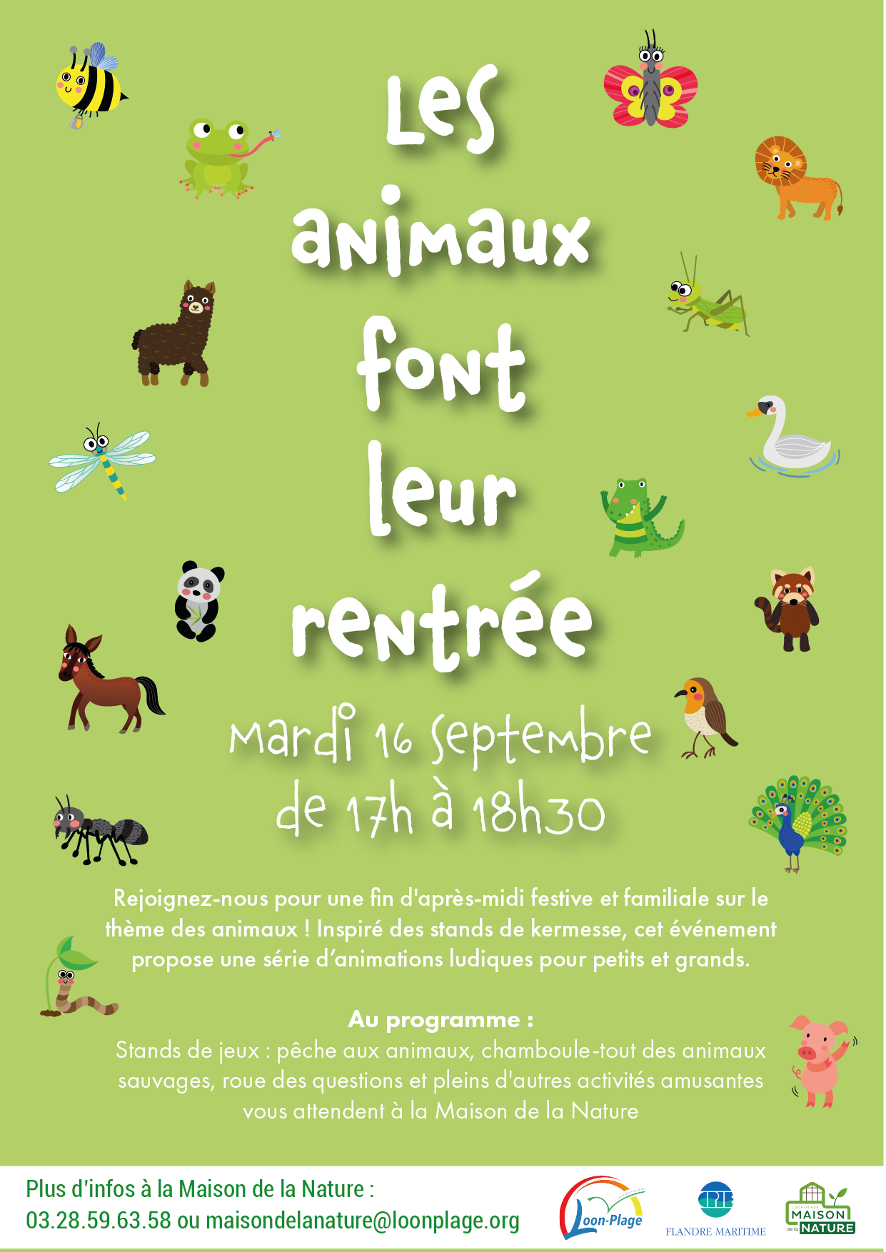 les animaux font leur rentrée